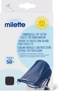 Milette, Milette Baby Care Sonnenschutzvorzelt für Kinderwagen, Milette Baby Care Sonnenschutzvorzelt für Kinderwagen