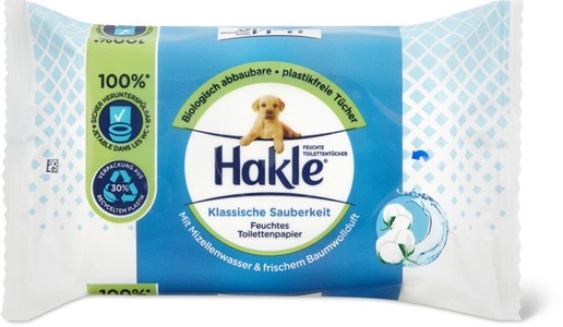 Hakle, Hakle Feuchtes Toilettenpapier Klassische Sauberkeit (42 Stück), Hakle Klassische Sauberkeit Feuchtes Toilettenpapier