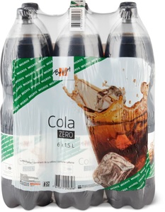 M-Budget, M-Budget Cola zero 6x1.5l, M-Budget Zero Limonade mit Cola-Aroma, coffeinhaltig