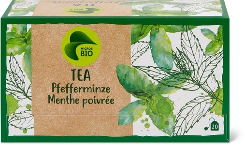 Bio, x-Bio Pfefferminze Tee 28g, Migros Bio Tee
