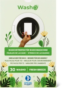 Washo Schweiz, Washo Waschstreifen Summer Breeze Box 60 Stück, Washo Waschstreifen für Waschmaschine