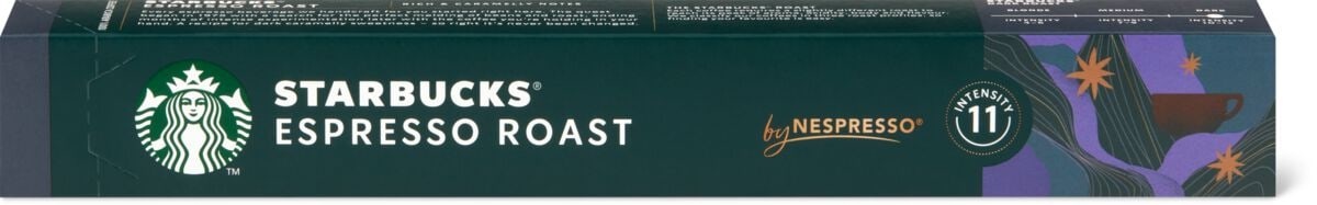 Starbucks, Starbucks Espresso Roast Dark Nespresso® kompatible Kaffeekapseln, STARBUCKS Espresso Roast - Kaffeekapseln