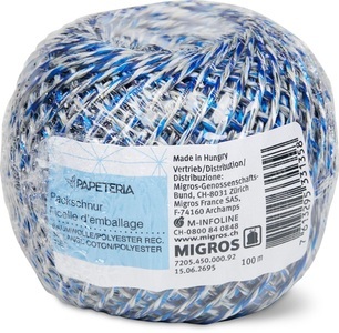 Papeteria, Papeteria Packschnur Recycling 100m farbig, Papeteria Packschnur Recycling 100m farbig