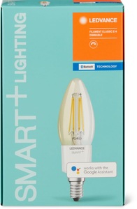 LEDVANCE, LEDVANCE SMART+ EEK: A++ (A++ - E) SMART+ BT CLB 40 4 W/2700K E14 4 W, LEDVANCE SMART+ Filament Classic Dimmable 40 2700K E14