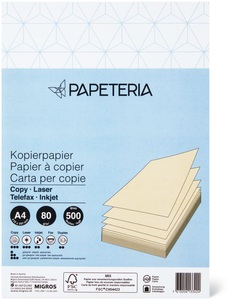 Papeteria, Papeteria Kopierpapier 80g/m2 A4 Gelb, Papeteria Kopierpapier 80g/m2 A4 Gelb