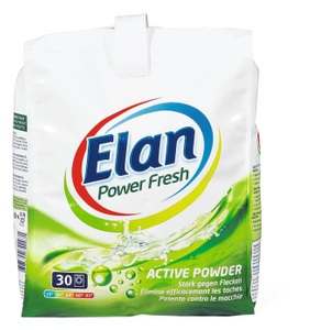Elan, Elan Power Fresh Active Powder, Elan Vollwaschmittel Power Fresh Active Powder