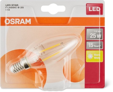 Osram, Osram LED RETROFIT B 25 E14, OSRAM Osram LED Retrofit Glühlampenkerze E14 2W