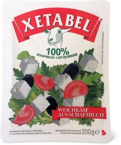 Xetabel, XETABEL 200 Gr., Xetabel Weichkäse Schafsmilch Salzlake