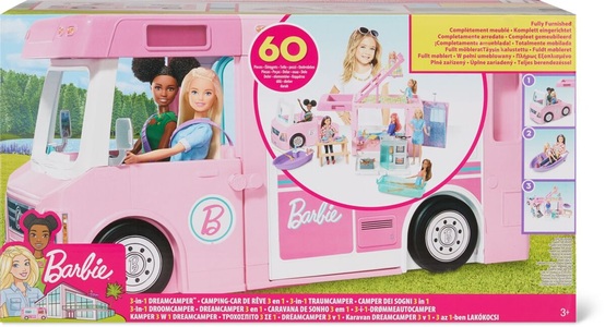 Barbie, Barbie Spielset 3-in-1 Super, Barbie 3-in-1 Super Camper mit Zubehör (ohne Puppe) Puppenset