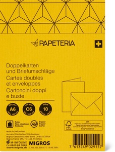 Papeteria, Papeteria A6 / C6 Doppelkarten und Briefumschläge, Papeteria A6 / C6 Doppelkarten und Briefumschläge