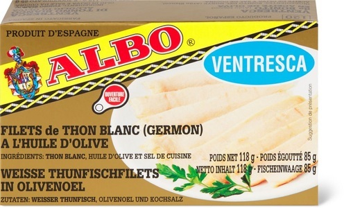 Albo, Thunfischfilets, Albo Filets de thon blanc