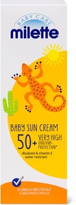 Milette, Milette Baby Sonnencreme, Milette Baby Sonnencreme