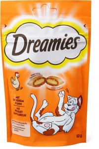 Dreamies, Super-Sparpaket: 24 x 60 g Dreamies Katzensnack - mit Huhn, Huhn