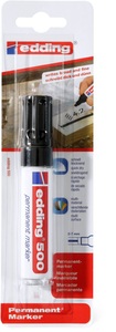 edding, Edding Edding 500 Permanentmarker, Edding 500, Permanent Marker, 2-7mm, schwarz, Blister, 500-1BLI