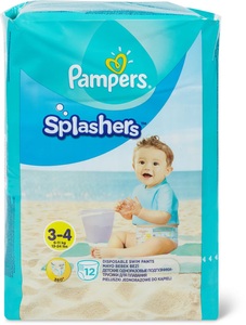 Pampers, Pampers Splashers Gr. 3-4, Pampers Splashers Gr.3-4 Tragepack (12 Stk)