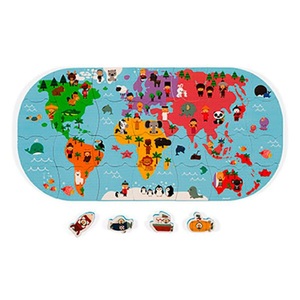 Janod, Janod - Puzzle Karte für die Badewanne 47x24cm -, Janod Badespielzeug »Weltkarten-Puzz«