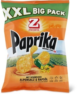 Zweifel, Zweifel Chips Paprika XXL, Zweifel Chips Original Paprika Big Pack XXL 380 g