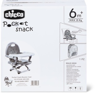 CHICCO, Chicco Chicco Mahlzeiten-Set, CHICCO® Stuhlerhöhung Pocket Snack grau