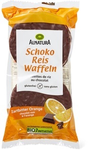 Alnatura, Alnatura Schoko Reiswaffeln Orange, Alnatura Schoko Reiswaffeln Orange