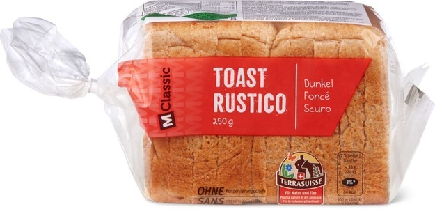 M-Classic, M-Classic Toast Rustico Terrasuisse, M-Classic Toast Rustico Terrasuisse
