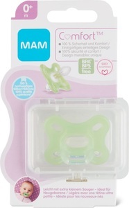 MAM, MAM Comfort Nuggi Silikon 0+ Monate (1 Stück), MAM Comfort Nuggi 0M+
