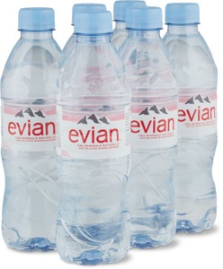 Evian, Evian, evian Mineralwasser ohne Kohlensäure 6x50cl