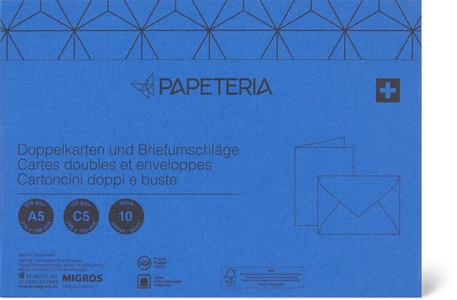 Papeteria, Papeteria A5 / C5 Doppelkarten und Briefumschläge, Papeteria A5 / C5 Doppelkarten und Briefumschläge