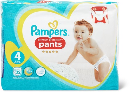 Pampers, Pampers Protection Pants Maxi Gr. 4, Pampers Windel-Pants Premium Protection Gr. 4 9-15kg 32 Stück