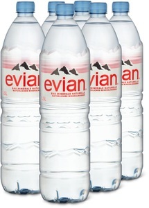 Evian, Evian, Evian Natürliches Mineralwasser 6x1.5l
