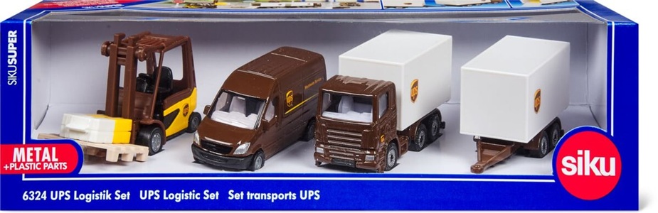 Siku, SIKU SUPER UPS Logistik Set, Modellfahrzeug, Siku UPS Logistik Set Modellfahrzeug