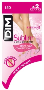 DIM, DAMEN KNIESTRÜMPFE DIM braun, Dim Damen Kniestrümpfe