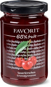 Favorit, Favorit Konfitüre Sauerkirschen 65%, Favorit Konfitüre Sauerkirschen 65%