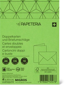 Papeteria, Papeteria A6 / C6 Doppelkarten und Briefumschläge, Papeteria A6 / C6 Doppelkarten und Briefumschläge