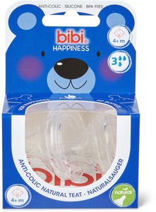 Bibi, Bibi Sauger Happiness, 2 Stück, bibi Trinkflaschen Sauger Natural 4+ Monate