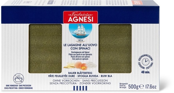 Agnesi, Agnesi Lasagne verdi, Agnesi Lasagne verdi
