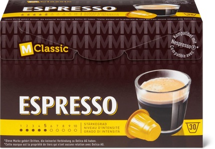 M-Classic, M-Classic Espresso 30 Kapseln, M-Classic Espresso 30 Kapseln