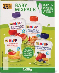 Hipp, Hipp Quetschbeutel Mixpack 4X90G, Hipp Quetschbeutel Mixpack 4X90G