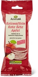 Alnatura, Alnatura Reiswaffel Rote Bete/Apfel, Alnatura Reiswaffel Rote Bete/Apfel