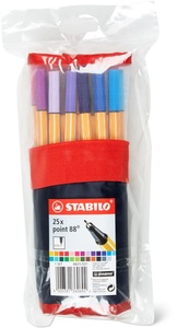 Stabilo, Stabilo Stabilo Point 88 Feinschreiber, Stabilo Point 88, Faserschreiber, 8825-021 SA, (25er Etui)