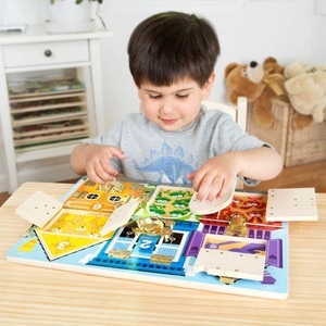 Melissa & Doug, Melissa & Doug Motorik-Spielzeug RIEGEL-BOARD aus Holz, 