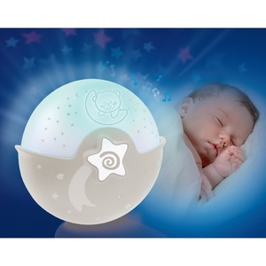 undefined, Infantino - Nachtlicht und Projektor, Bär, 3-in-1-Schlummerleuchte mit Musik von INFANTINO helltaupe