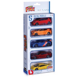 undefined, Bburago - Street Fire 5er-Set (1:43), sortiert