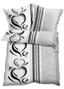 bpc living bonprix collection, Bettwäsche mit Herzen, 