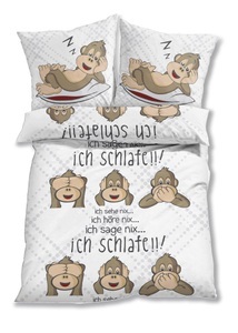 bpc living bonprix collection, Bettwäsche mit Affen, 