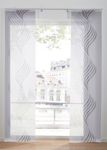 bpc living bonprix collection, Transparente Schiebegardine mit Druck (1er Pack), 