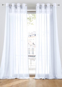 bpc living bonprix collection, Batist Gardine einfarbig (1er Pack), 