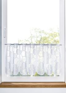 bpc living bonprix collection, Jacquard Scheibengardine mit Kreisen, 