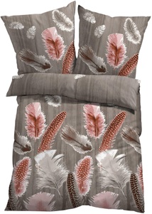bpc living bonprix collection, Bettwäsche mit Feder Motiv, 