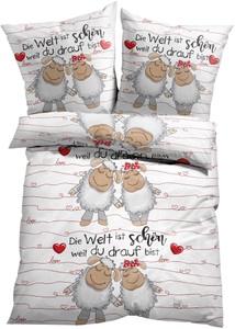 bpc living bonprix collection, Bettwäsche mit Schafen, 