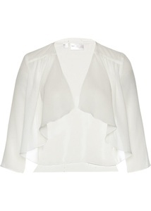 bpc selection premium, Chiffon- Bolero mit recyceltem Polyester, 